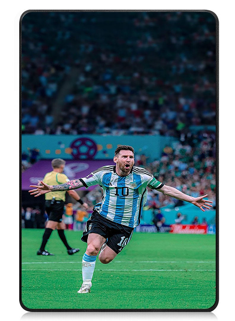Theodor Protective Flip Case For Samsung Galaxy Tab S9 FE Plus With Trifold Stand Auto Wake Sleep Shockproof Cover Messi 5 - Image 1