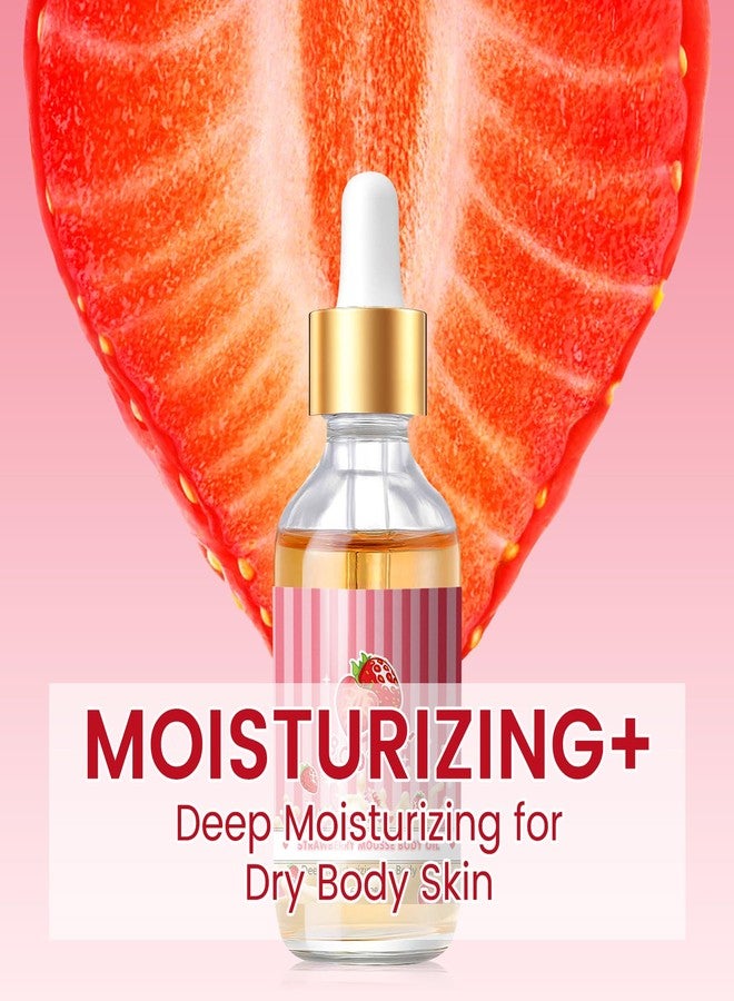 OUPEICHARM Moisturizing Strawberry Body Oil for Women,Hydrating,All Skin Type(60ml) - Image 3