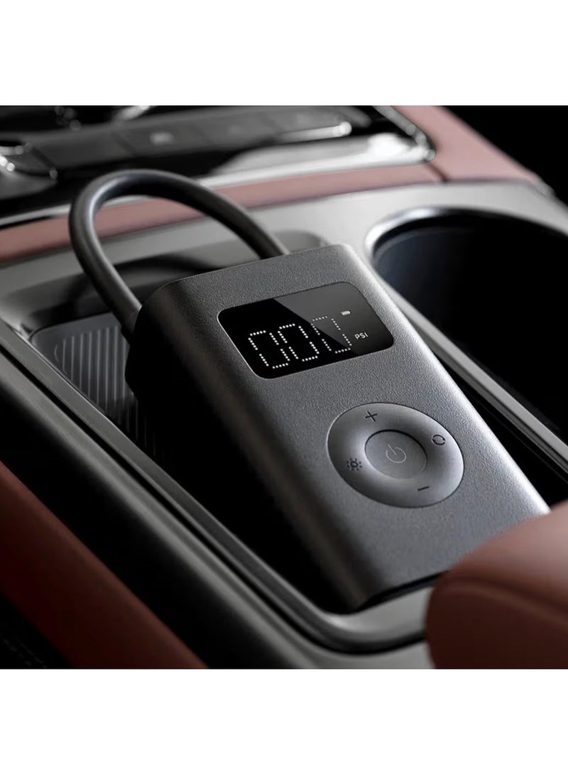 شاومي مضخة هواء كهربائية محمولة 2 مدمجة قابلة للشحن ضغط 150 PSI شاشة رقمية مع إيقاف تلقائي USB-C للسيارة والدراجات والكرات - Image 3