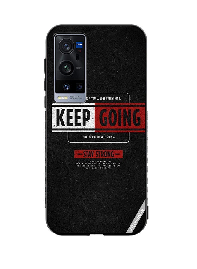 VR CREATIVE Protective Case Cover For Vivo X60 Pro Plus Keep Going Design Multicolour - Image 1