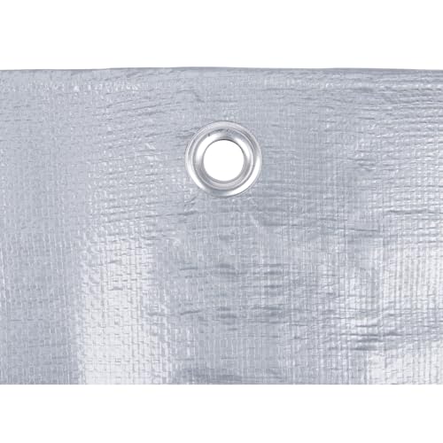 Performance Tool W7002 (6 x 8 ft.) Silver Tarp Great for Tarpaulin Canopy Tent, Boat, RV Or Pool Cover Performance Tool (HD Poly Tarp) - Image 4