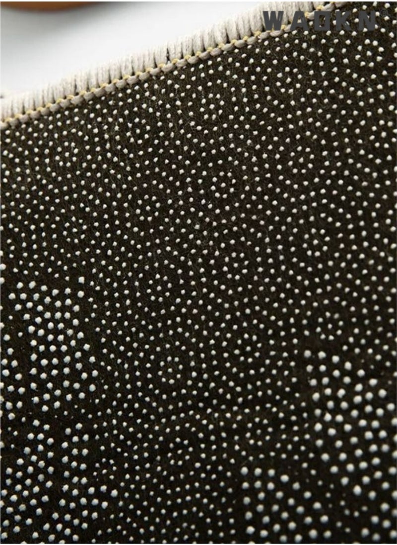 WAOKN Water absorbing and non slip bathroom floor mat, designed specifically for the bathroom entrance and bedroom bedside, made of soft plush material（50*80CM）  - Image 3