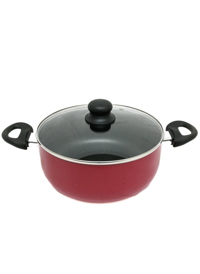 Easy Cook - Easycook Non-Stick Casserole with Glass Lid | Scratch-Resistant Cooking Pot - Image 1