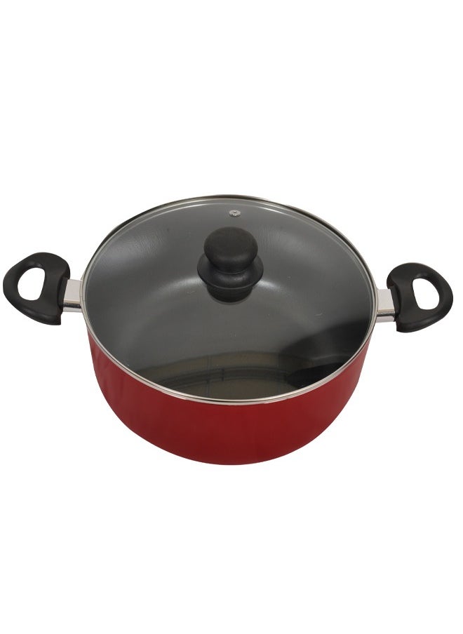 Easy Cook - Easycook Non-Stick Casserole with Glass Lid | Scratch-Resistant Cooking Pot - Image 1