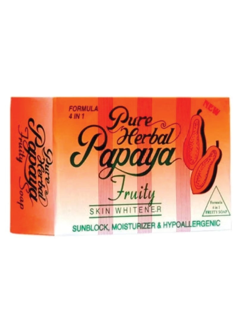 Pure Herbal Papaya Fruity Soap 4 in 1 135g