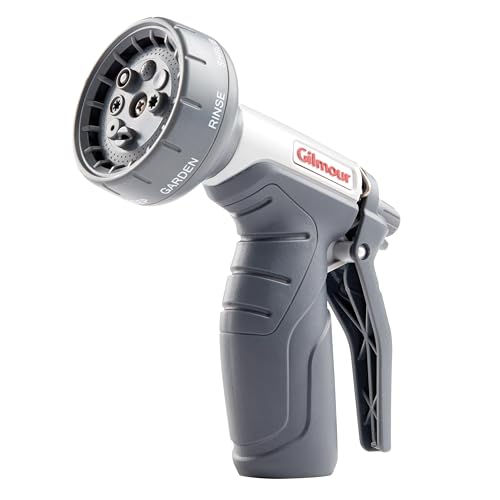 Gilmour Light Duty Garden Hose Nozzle with 8 Pre-Set Spray Patterns, Water Hose Nozzle for Watering Garden or Lawn - Image 1