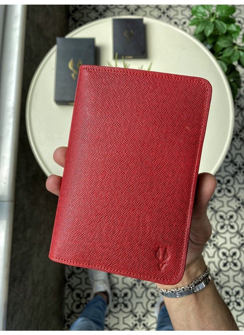 VISSO 911 Genuine Leather Personalized Passport Cover  - Image 2