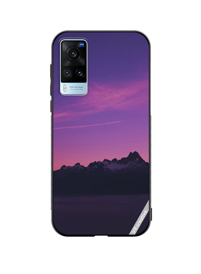 VR CREATIVE Protective Case Cover For Vivo X60 Purple Montain Design Multicolour - Image 1