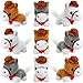 Vertintong 9 Pack Horse Stuffed Animals 4 Inch Mini Plush Toy Standing Plush Horse with Cowboy Hat and Bandana Detachable Chain for Animal Theme Birthday Party Decor SupplieLight Colors - Image 2