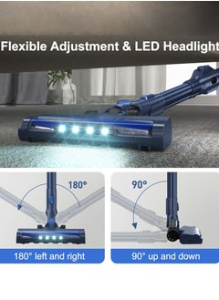 6 in 1 Cordless Vacuum Cleaner,20kpa Powerful Rechargeable Handhleld Vacuum Cleaner for Home with LED Light, Self-Standing and 180° Bendable Wand, for Carpet and Hard Floor Pet Hair - pzsku/ZF3B598CD990416F905ACZ/45/_/1725604180/906df0ef-33b5-4016-8e30-65ae9f489d67