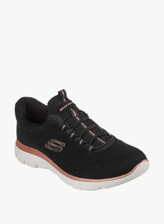 SKECHERS Women's Walking Shoes with Lace Detail- SUMMITS COOL CLASSIC