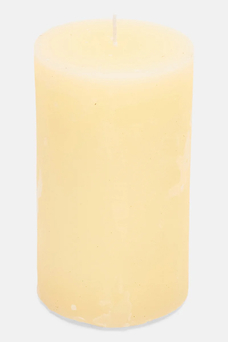 Muy Mucho Decorative Candle 9 Dia x 15 H cm, Ivory