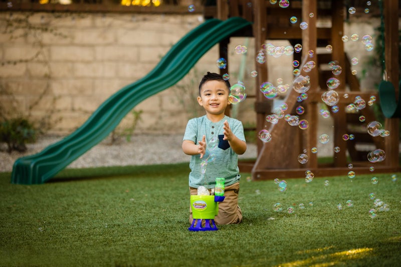 Gazillion Tornado Bubble Machine - Kids Bubble Blower - Blows 4500 Bubbles per Minute - Ideal for Outdoor Fun & Parties - Includes 4 oz. Gazillion Bubble Non-Toxic Solution - Image 2