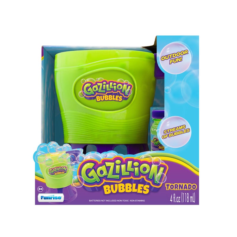 Gazillion Tornado Bubble Machine - Kids Bubble Blower - Blows 4500 Bubbles per Minute - Ideal for Outdoor Fun & Parties - Includes 4 oz. Gazillion Bubble Non-Toxic Solution - Image 4