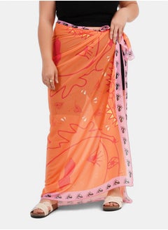 Clue Chiffon Beach Cover Up Skirt  - Image 1