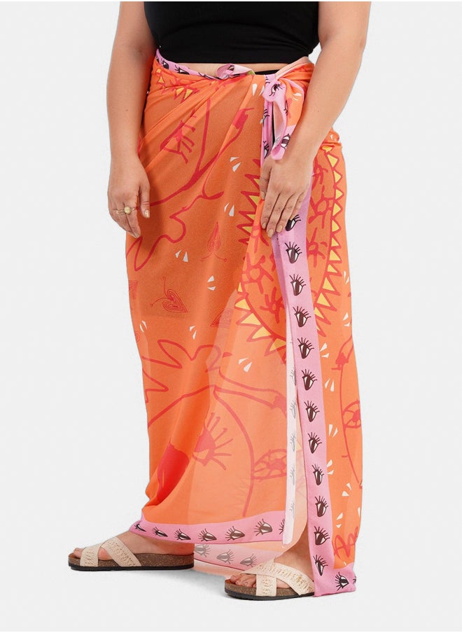 Clue Chiffon Beach Cover Up Skirt  - Image 2