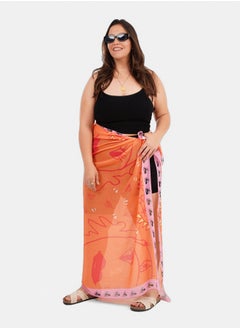 Clue Chiffon Beach Cover Up Skirt  - Image 3