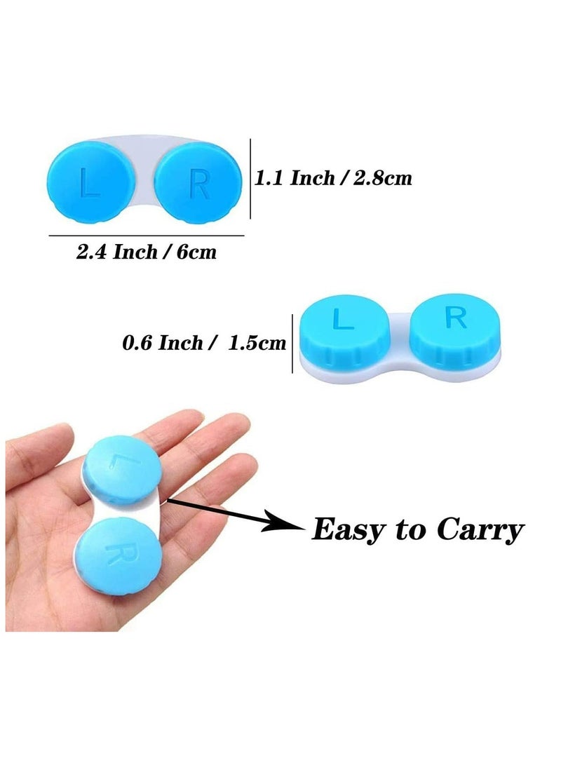 Fanski 8 Pack Colorful Contact Lens Case Box Holder Container Soak Storage Kit - Image 2