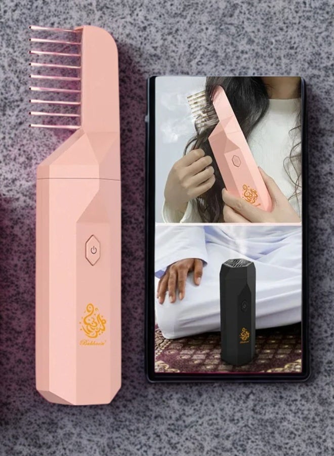 بخون مشط فرد الشعر الكهربائي – محمول وقابل للشحن – تصميم أنيق وسهل الاستخدام - Image 5