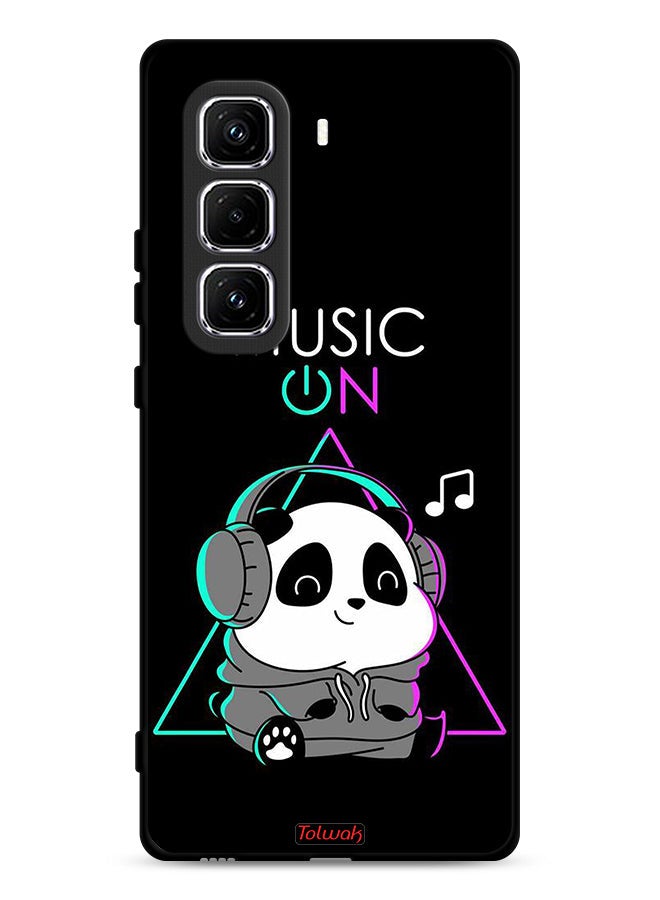 Tolwak Infinix Hot 50 Pro 4G Protective Case Cover Music On Panda - Image 1