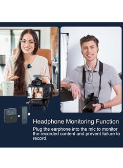SYOSI Wireless Lavalier Microphone, Professional Noise Cancellation Microphones for iPhone, Ipad, Android, 12H Battery Life, 2.4G Ultra-Low Delay Lapel Mic  - Image 4