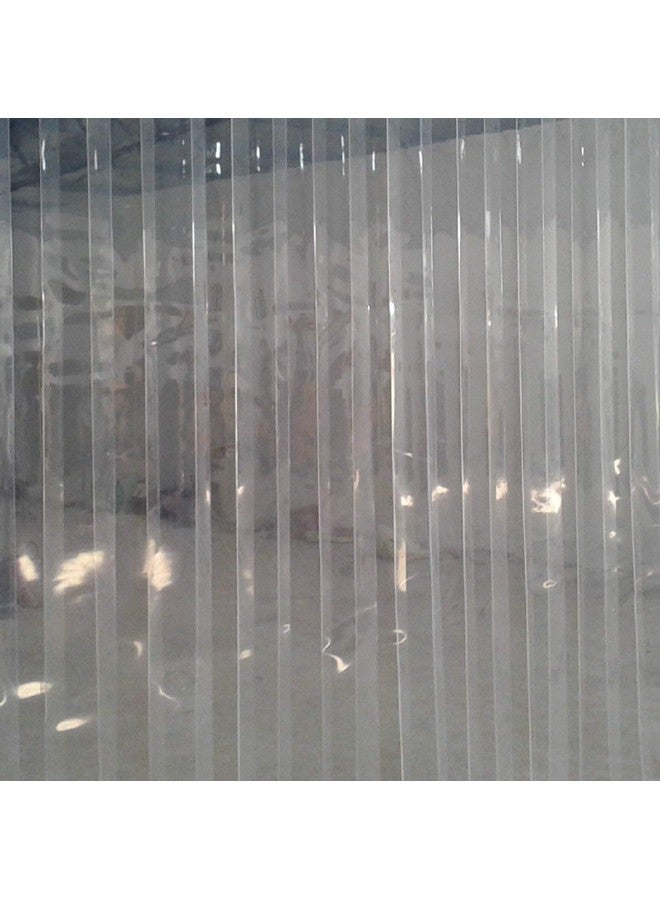 Kuber Industries 3 Strips Pvc Ac Curtain-7Ft 0.5Mm Transparent (Ckts25) - Image 1