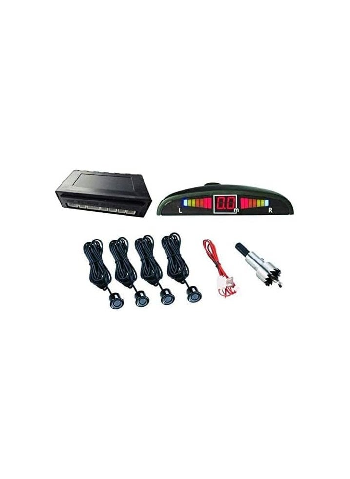 MR.SMART - Car LED Parking Sensor Monitor Auto Reverse Backup Radar Detector System Backlight Display 4 Sensors - Image 1