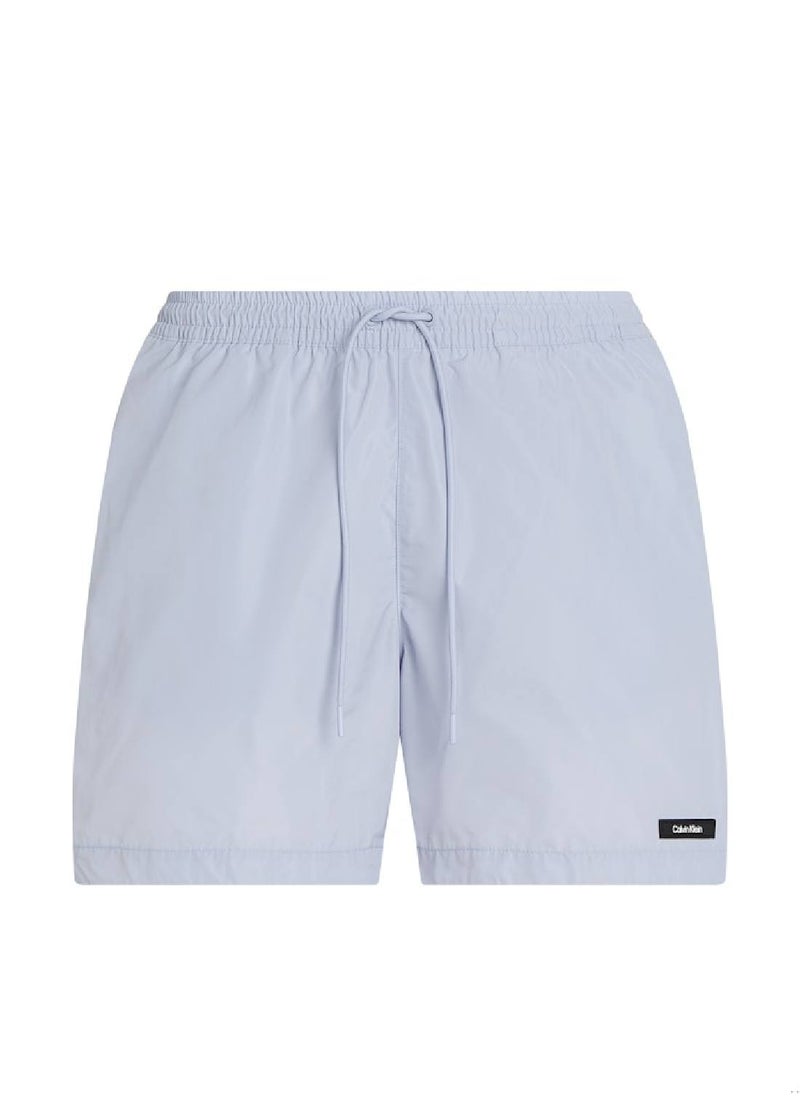 CALVIN KLEIN - Men's Medium Drawstring Swim Shorts - CK Essentials - Polyester, Blue - Image 1