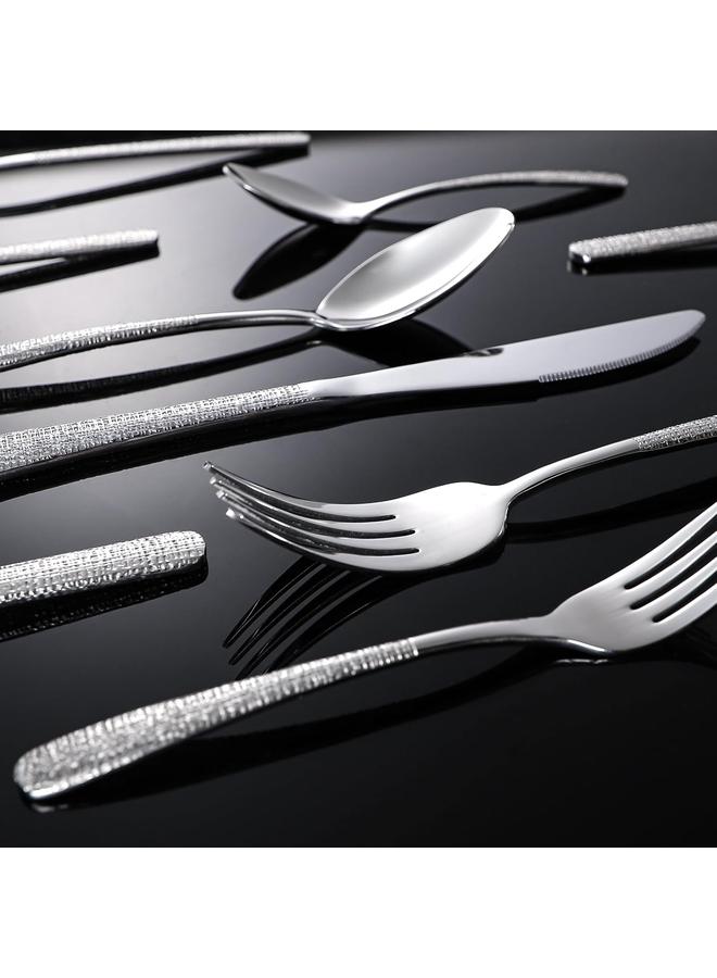 Bluejw 20-Piece Silverware Set Stainless Steel Flatware Set for 4 kitchen Utensils Cutlery Set Includes Knives Forks Spoons For Kitchen Home Hotel - Image 4