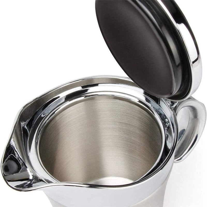DIKEDON Stainless-Steel Double Insulated Gravy Boat - Sauce Jug with Hinged Lid, Ideal for Gravy or Cream at Thanksgiving, Gravy Pitcher - 16 oz/450 ml - Image 3
