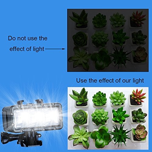 Suptig Diving Light Waterproof Underwater Light for Gopro Hero 1312111098765433SessionAKASODJI Osmo 147ft 45m - Image 3