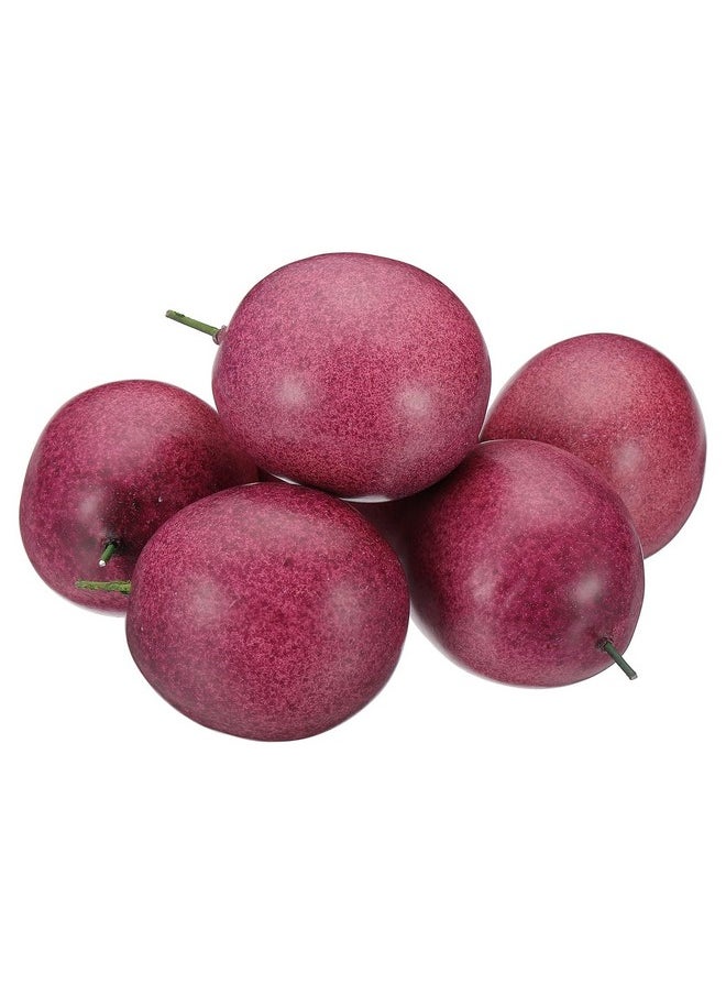 PATIKIL PATIKIL 6 Pcs Artificial Passion Fruit, Foam Simulation Fake Passion Fruit Lifelike Realistic Faux Fake Fruit Model for Home Kitchen Party Decoration, Photography Props  - Image 1