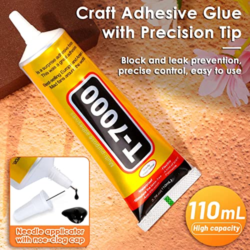 cridoz Upgrade T-7000 Black Adhesive Glue for Phone, Cridoz 110ml Waterproof Jewelry Glue Precision Craft Adhesive for Cell Phone Screen Repair Glass Wood Crafts Metal and Stones - Image 4