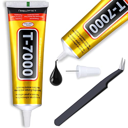 cridoz Upgrade T-7000 Black Adhesive Glue for Phone, Cridoz 110ml Waterproof Jewelry Glue Precision Craft Adhesive for Cell Phone Screen Repair Glass Wood Crafts Metal and Stones - Image 1