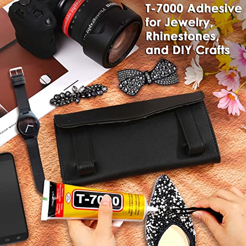 cridoz Upgrade T-7000 Black Adhesive Glue for Phone, Cridoz 110ml Waterproof Jewelry Glue Precision Craft Adhesive for Cell Phone Screen Repair Glass Wood Crafts Metal and Stones - Image 3