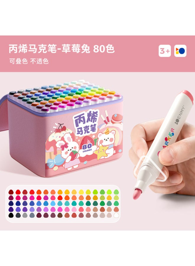 Enmi Acrylic Marker Pen For Children And Students Opaque Color Stackable Water-based Painting Set - Image 1
