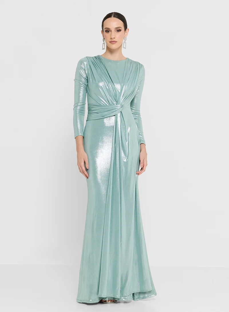 جولدن ابل Long Sleeves Maxi Dress
