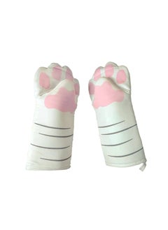 New Cotton Cat Paw Oven Gloves Heat Resistant Pair of Cat's claw gloves