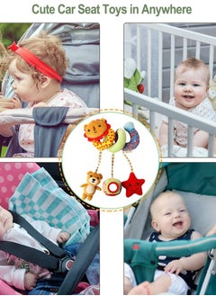Daytoyz Infant Stroller Toy, Baby Car Seat Toys for Infant Baby Bed Stroller Toy Suitable Pram Crib Plush Toy for Boys Girls Spiral Activity Toy with Rattles and BB Squeake  - Image 2
