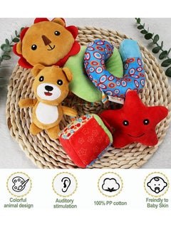 Daytoyz Infant Stroller Toy, Baby Car Seat Toys for Infant Baby Bed Stroller Toy Suitable Pram Crib Plush Toy for Boys Girls Spiral Activity Toy with Rattles and BB Squeake  - Image 5