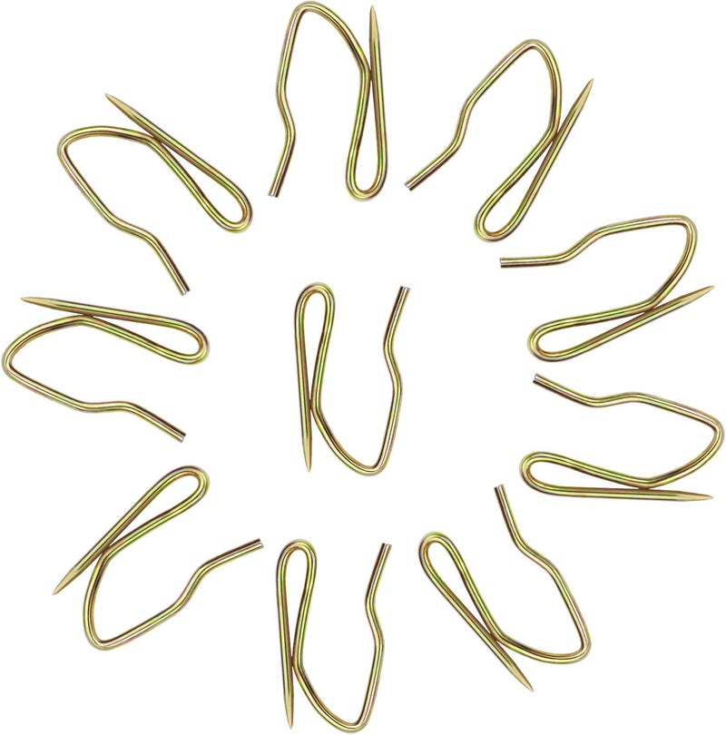 Nydotd 58 Pcs Mini Metal Curtain Hooks, Rustproof Metal Hooks Heavy-Duty Offset Pin-On Drapery Hooks for Window Curtain, Door Curtain and Shower Curtain (Vintage Bronze, 1 inch) - Image 3