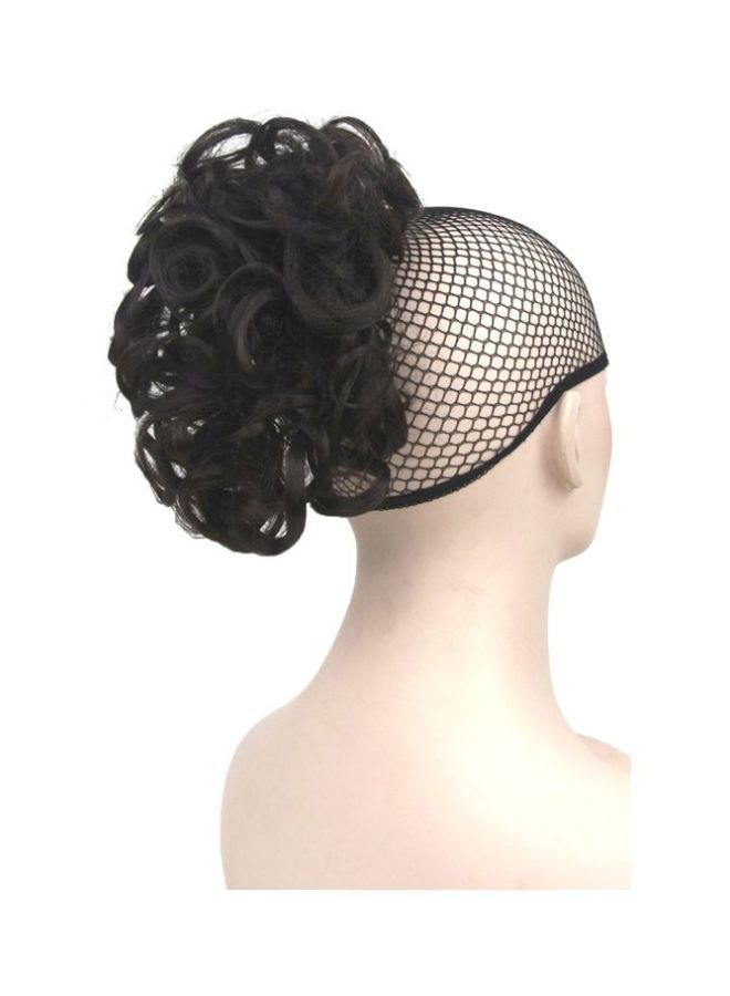 NIBEMINENT Curly Hair Extension Black One Size