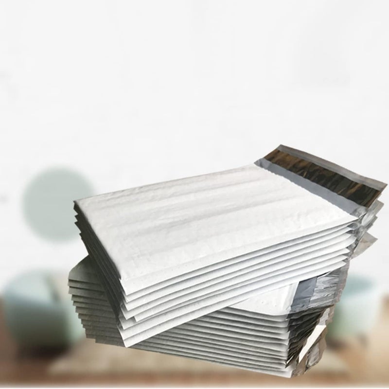 NUOBESTY 100Pcs Padded Bubble Mailing Envelopes Self Sealing Grey Shipping Bags for Safe Shockproof Lightweight for Packing and Shipping - Image 3
