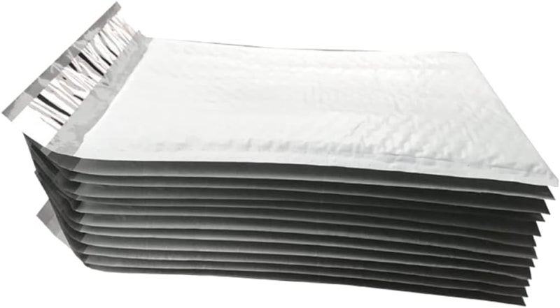 NUOBESTY 100Pcs Padded Bubble Mailing Envelopes Self Sealing Grey Shipping Bags for Safe Shockproof Lightweight for Packing and Shipping - Image 1