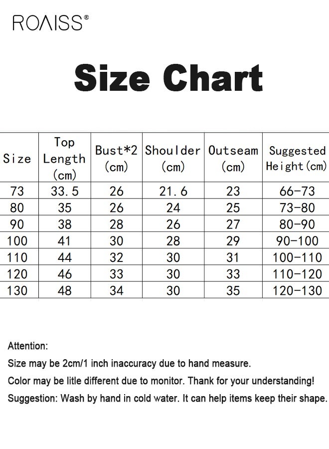 roaiss Little Boy T-Shirt and Shorts Set, Stylish 2-Piece Outfit for Toddler Boys, Summer Cotton Outfit with Cartoon Pattern Top and Elastic Waist Shorts, Perfect for Daily Wear or Various Occasions - Image 4