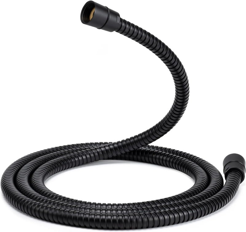 Eisinly Shower Hose, 79 Inches Extra Long Stainless Steel Handheld Shower Head Hose with Brass Insert and Nut, Flexible, Matte Black - Image 1