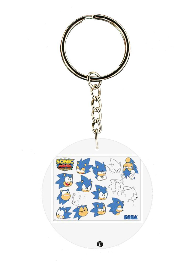 Sonic Printed Keychain