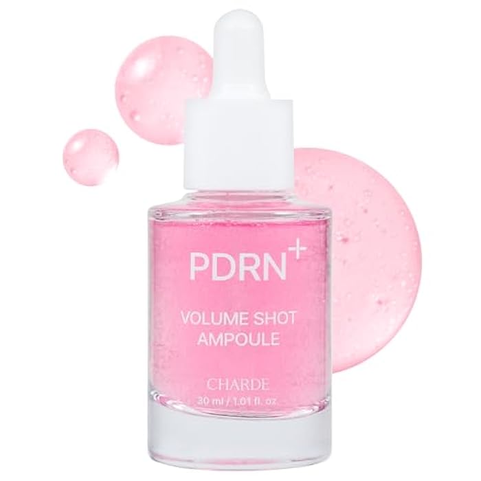 CHARDE PDRN Volume Shot Ampoule Serum | Plumping & Smoothing Look with Collagen & Hyaluronic Acid, Korean Skincare Serum for Dull & Aging Skin (30ml) - Image 1