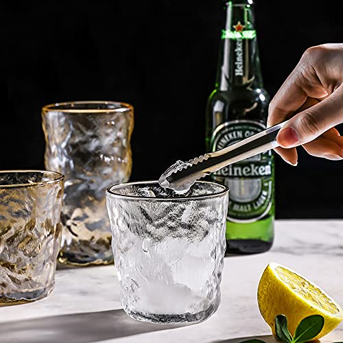 ginoya brothers ginoya brothers Glass Whiskey Glacier Cup Frosted Wine Glass Water Cup Colored Crystal Coffee Mug Beer Glasses for Home Office Bar Scotch Cocktails Juice Drinking Small 2 300 ml - Image 3