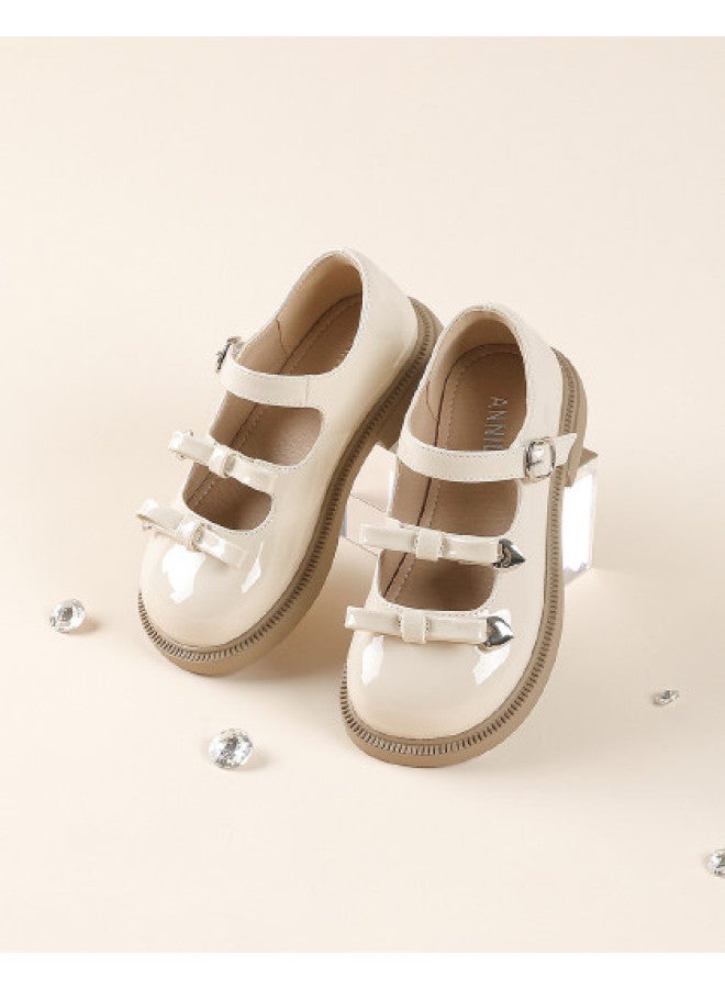 Annil Girl's Princess Shoes Summer Leather Flats 2025 New Soft-sole Anti-slip Mary Jane Loafers Performance Shoes - Image 1